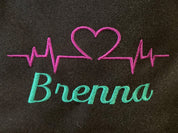 Personalized Nurse Heartbeat Tote Bag