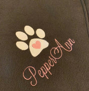 Personalized Dog Fleece Blanket