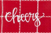 CLOSEOUT- Embroidered  Holiday Dish Towel - Tea Towel