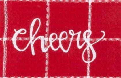 CLOSEOUT- Embroidered  Holiday Dish Towel - Tea Towel