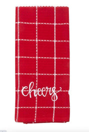 CLOSEOUT- Embroidered  Holiday Dish Towel - Tea Towel