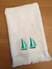 Sailboat Fingertip Towel