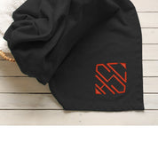 Monogrammed Sweatshirt Throw Blanket
