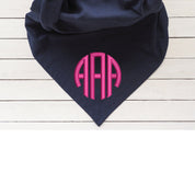 Monogrammed Sweatshirt Throw Blanket