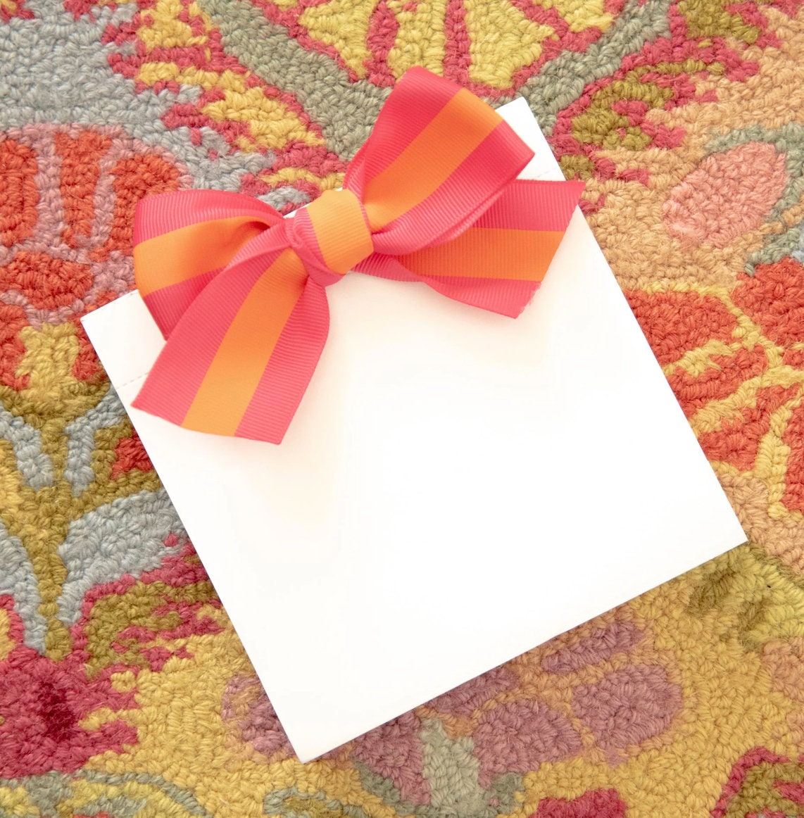 Classic Ribbon Bow Notepad- 4 Color Combinations