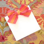 Classic Ribbon Bow Notepad- 4 Color Combinations