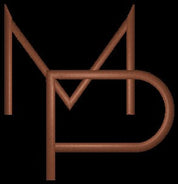 Linen and Leather Tote -Deco Monogram