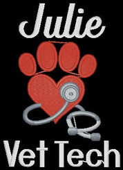 Monogrammed Vet Tech Utility Bag