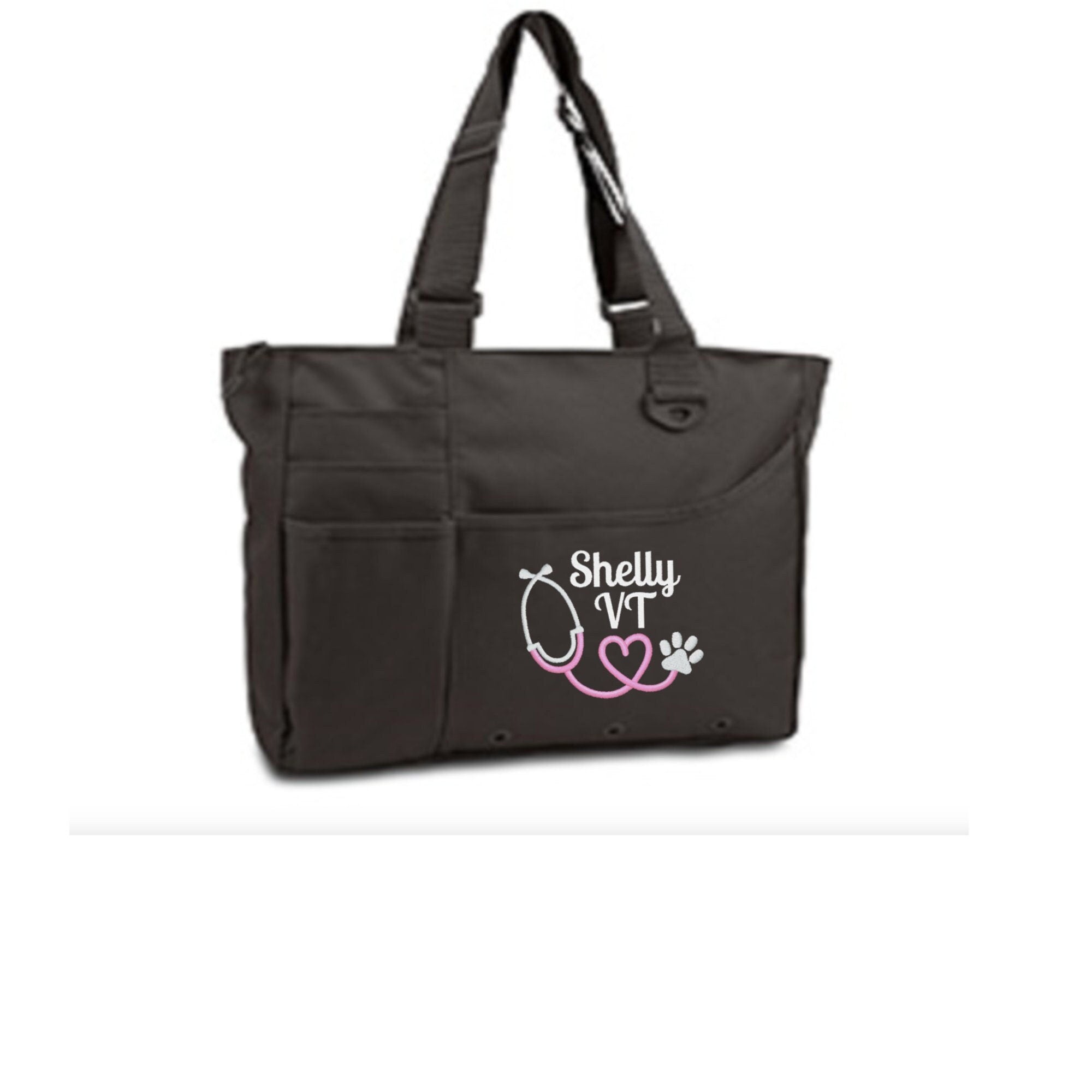 Monogrammed Vet Tech Bag - Vet Tech edp dvm vt rvt cvt lvt cva