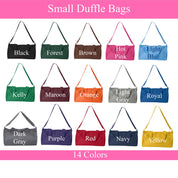SAMPLES Kids Duffle Bags-only names listed
