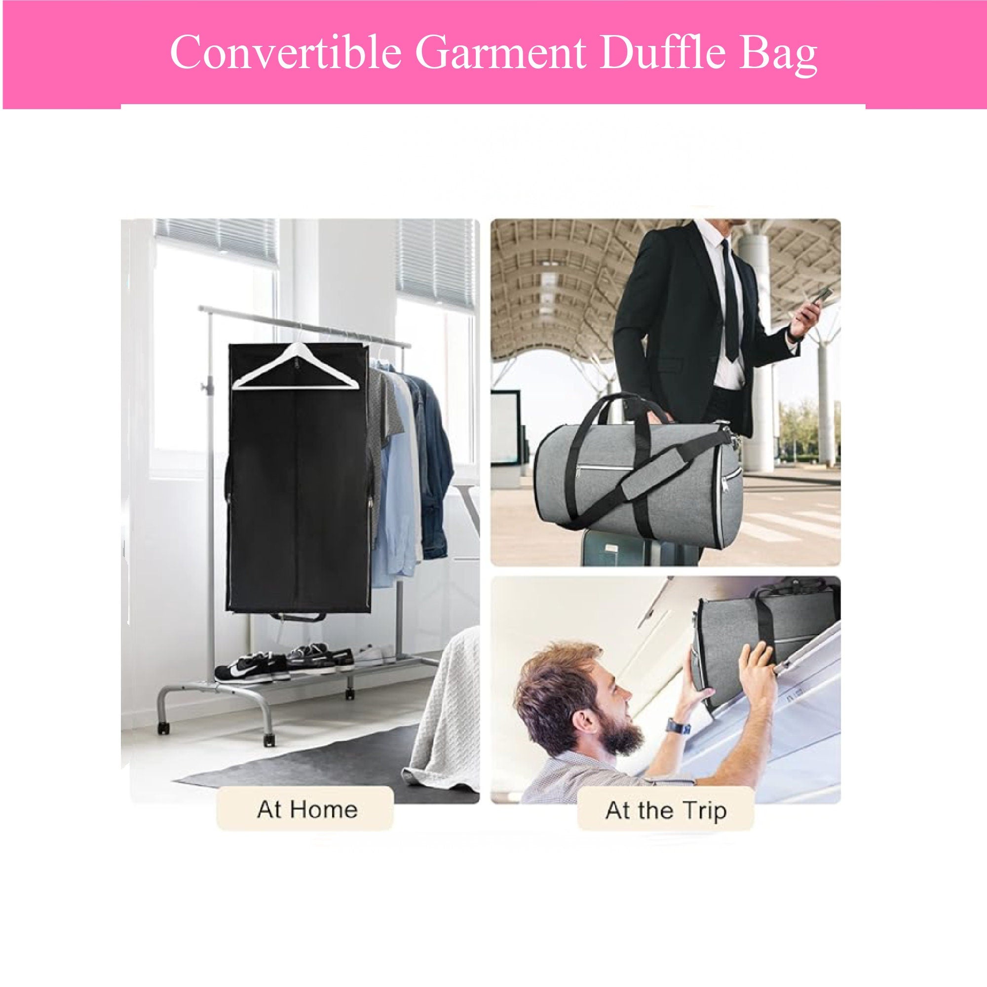 Monogrammed Men's Garment Bag