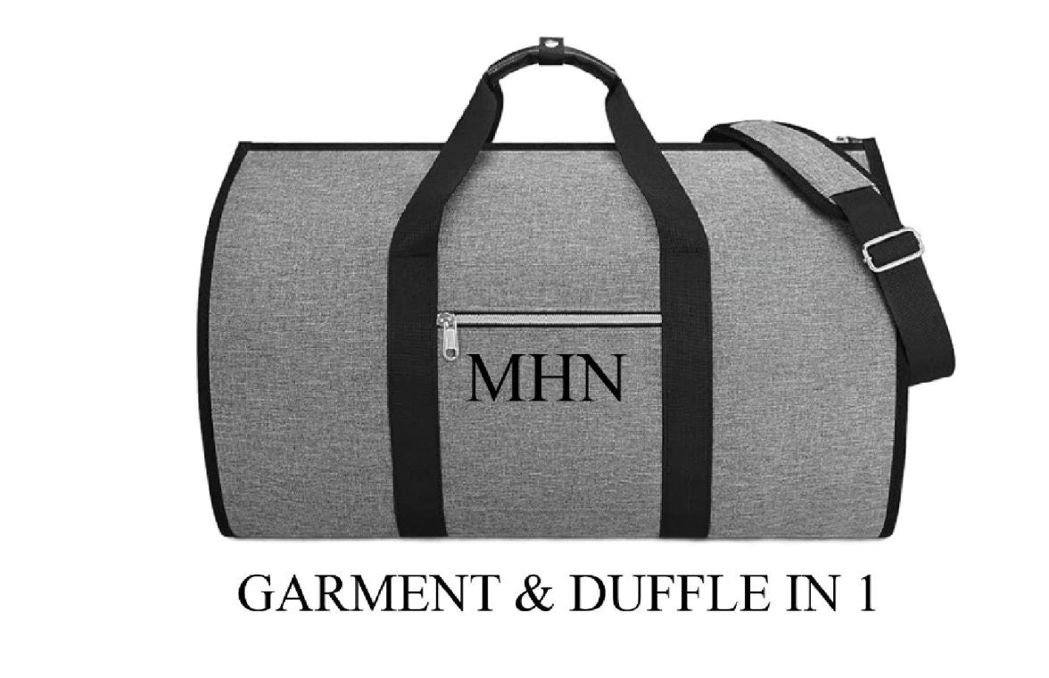 Monogrammed Men's Garment Bag