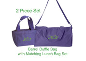 Monogrammed Duffle Set