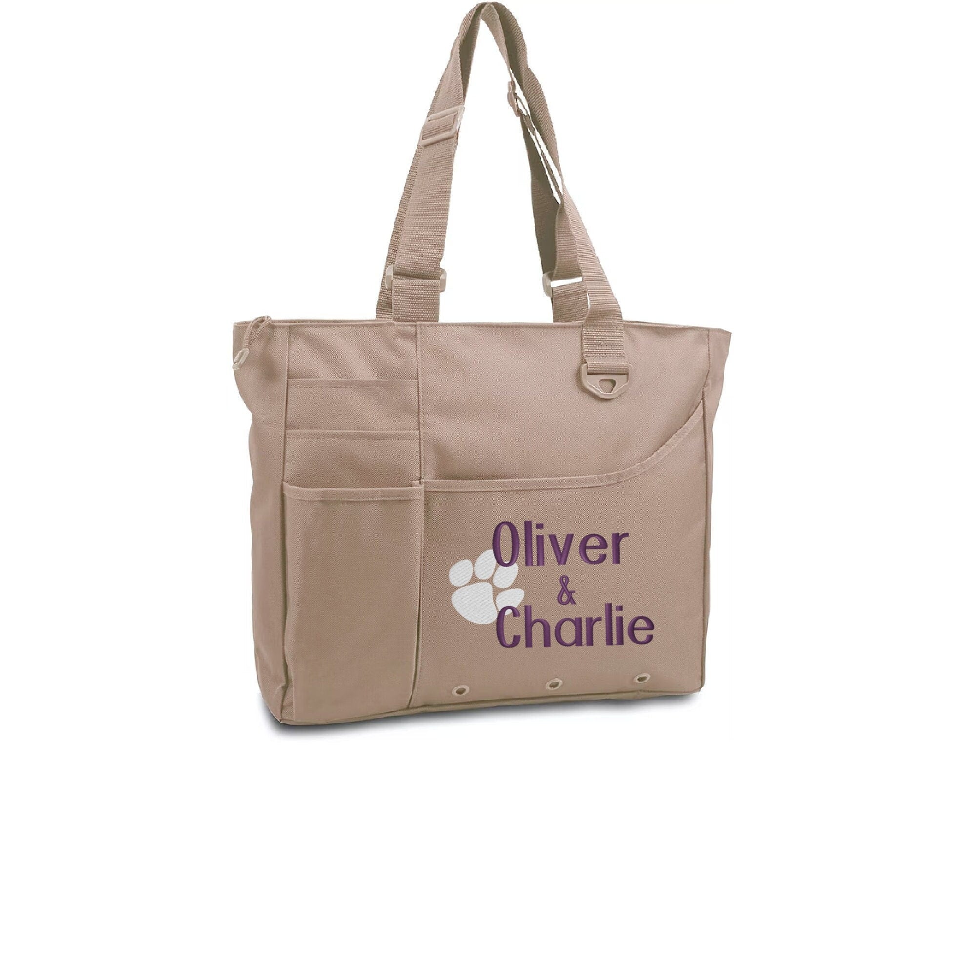 Two Names Dog Bag - Puppy Tote for Dog Lovers