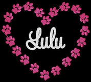 Paw Print Heart Puppy Pet Bag