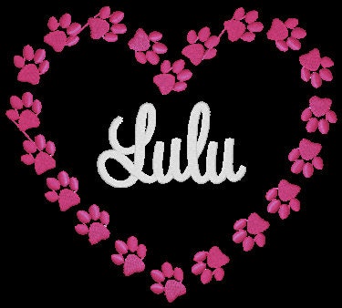 Paw Print Heart Puppy Pet Bag