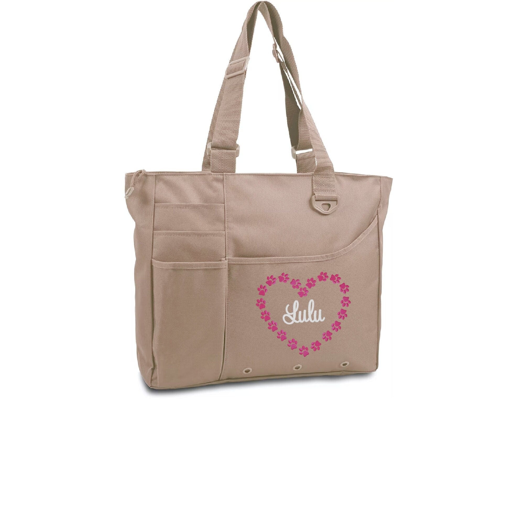 Paw Print Heart Puppy Pet Bag
