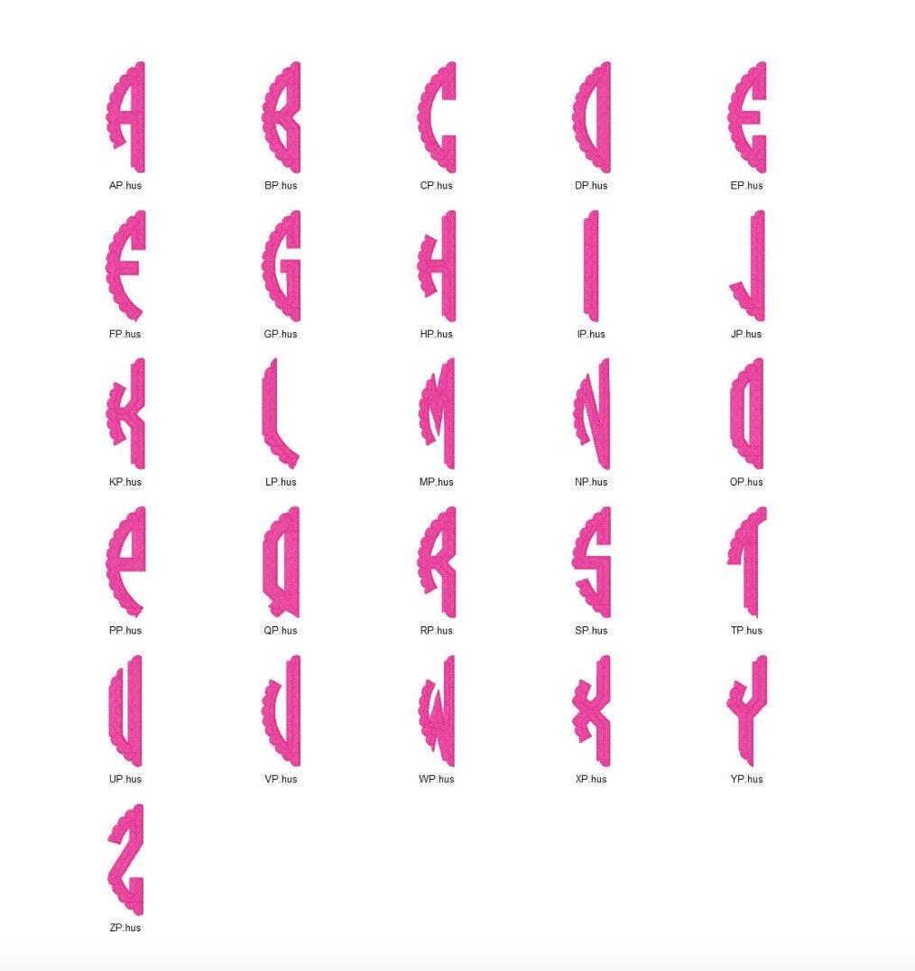 Scallop Design Monogrammed Tote Bag