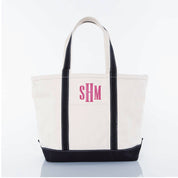 Monogrammed Engraved Font Tote Bag
