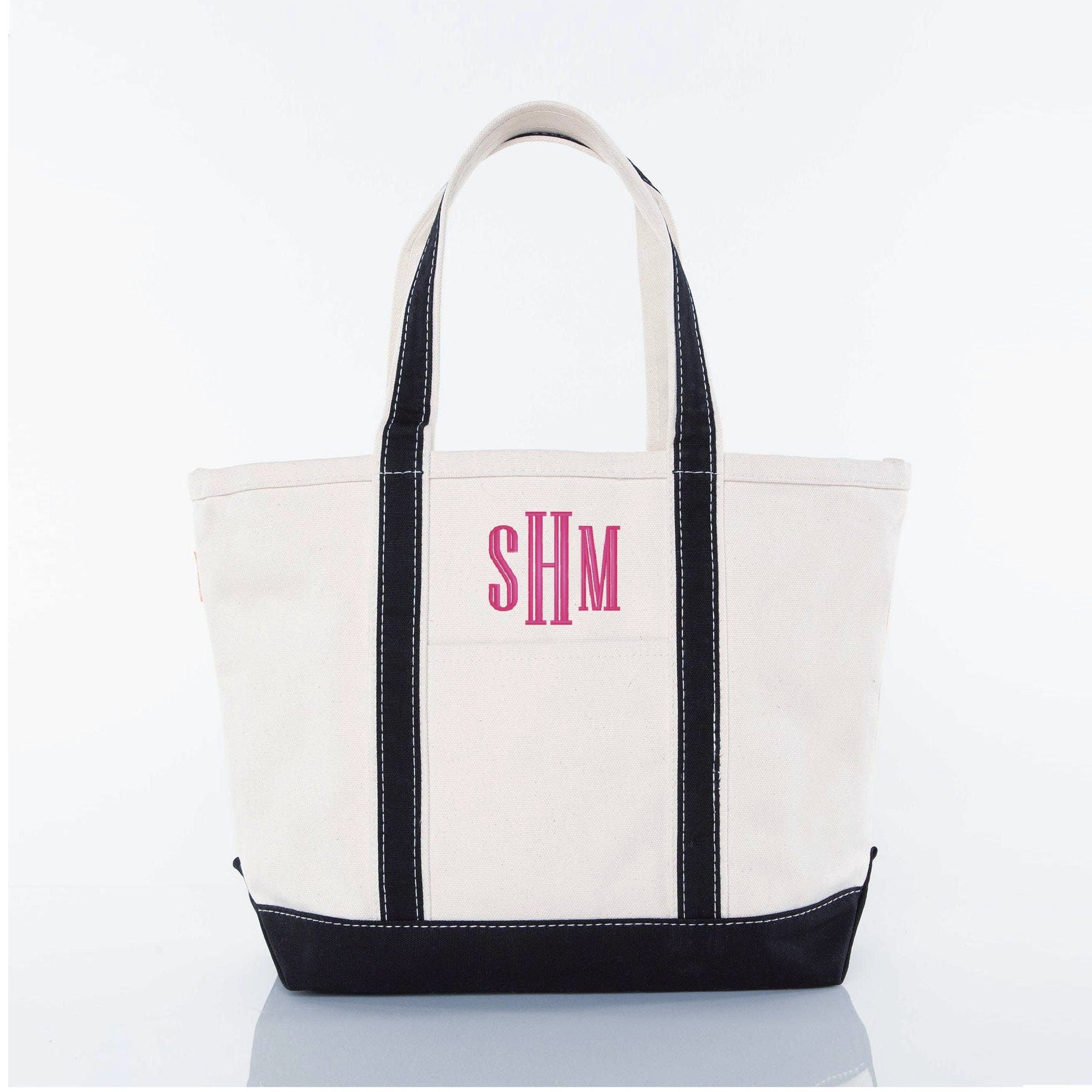 Monogrammed Engraved Font Tote Bag