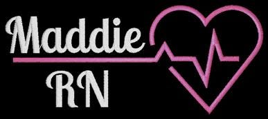 Monogrammed Nurse Bag Rn, fnp, Lpn, Cna, Cma NP