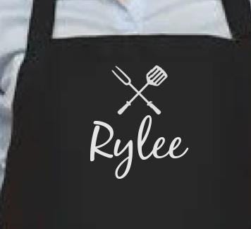 Personalized Apron with Grilling Tools Design
