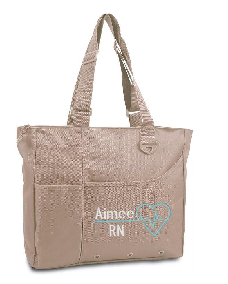Monogrammed Nurse Bag Rn, fnp, Lpn, Cna, Cma NP
