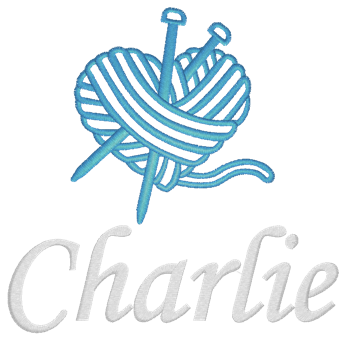 Knitting Tote Bag with Name