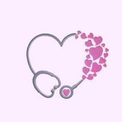 Personalized Hearts Nurse Work Bag