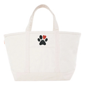 Pet Paw Heart Design Tote Bag