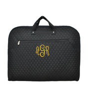SAMPLE - Quilted Garment Bag - only initials listed