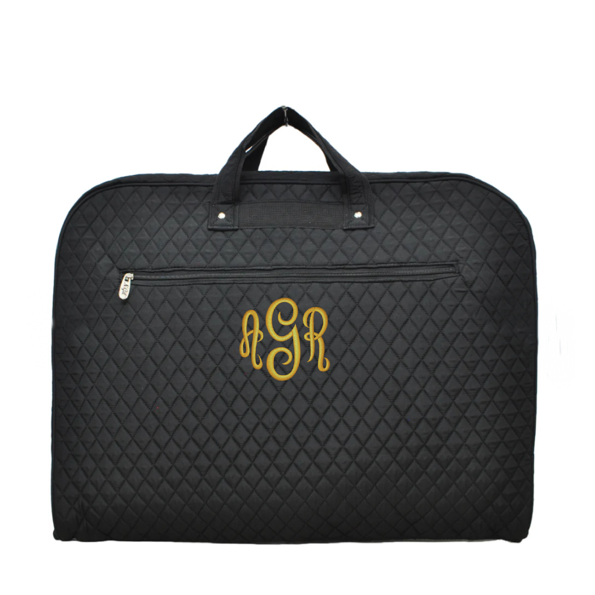 SAMPLE - Quilted Garment Bag - only initials listed