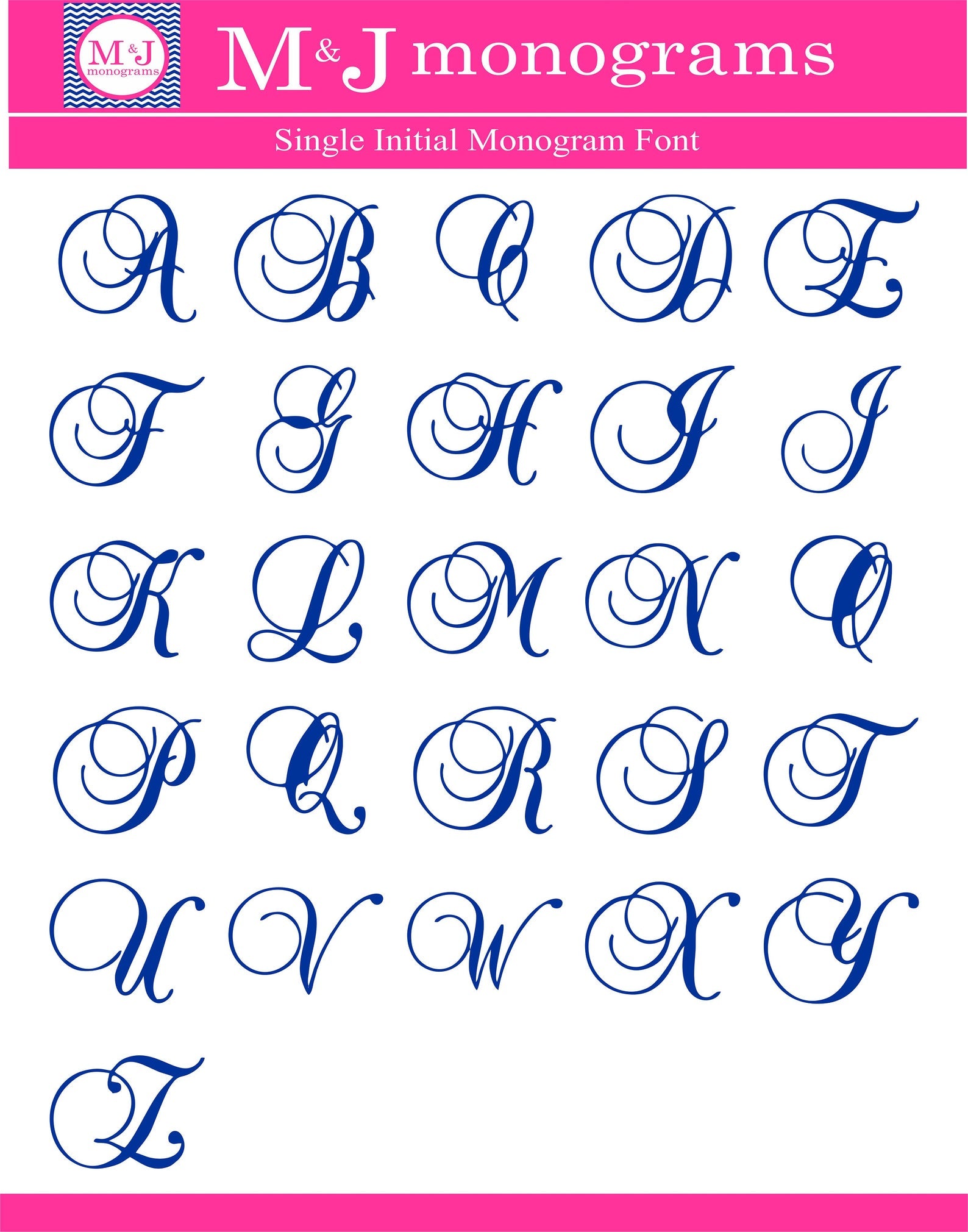 Single Initial Cosmetic Bag