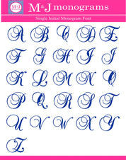 Single Initial Cosmetic Bag