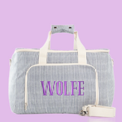 Personalized Large Striped Cooler