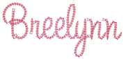 Kids Duffle with Chain Stitch Font