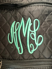 SAMPLE - Quilted Duffle Bag - only initials listed