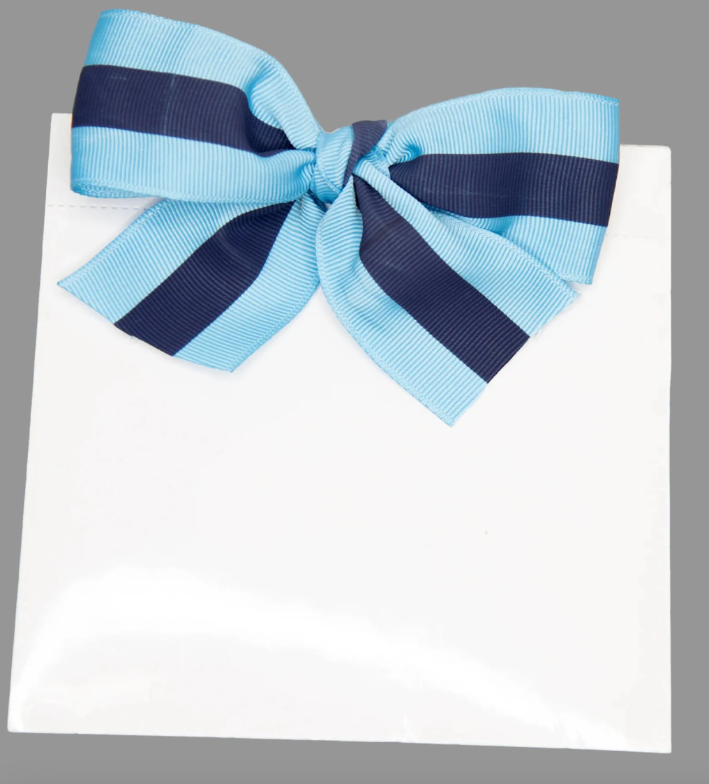 Grosgrain Ribbon Bow Notepad- 4 Colors
