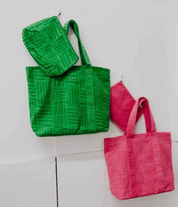 CLOSEOUT - Terry Cloth Tote and Pouch Beach  Set