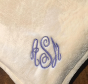 CLOSEOUT-Monogrammed Throw