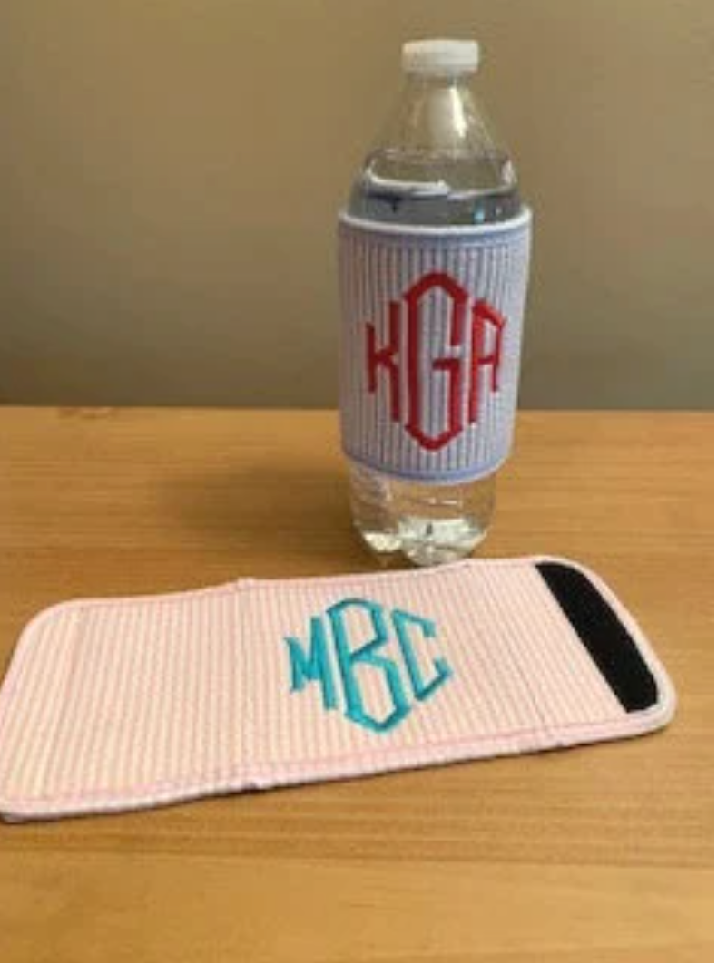 CLOSEOUT - Personalized Seersucker Drink Wrap