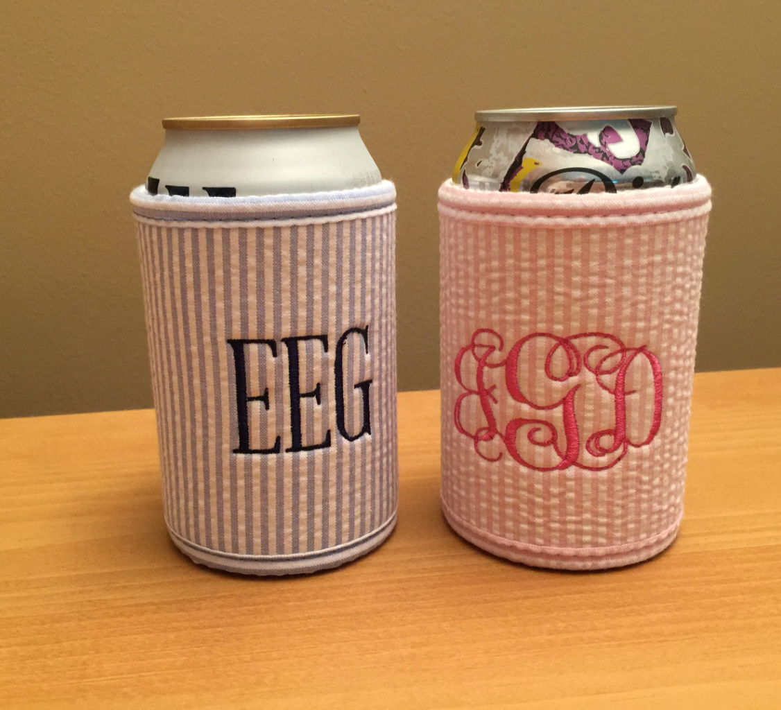 CLOSEOUT - Personalized Seersucker Drink Wrap