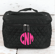 Quilted Monogram Train Case