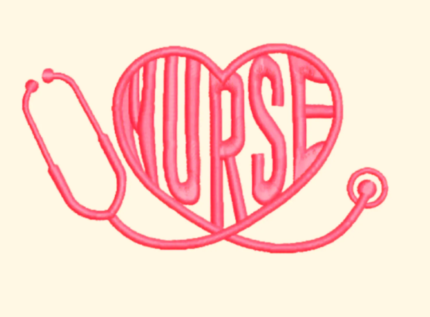 Nurse & Heart Design Totes