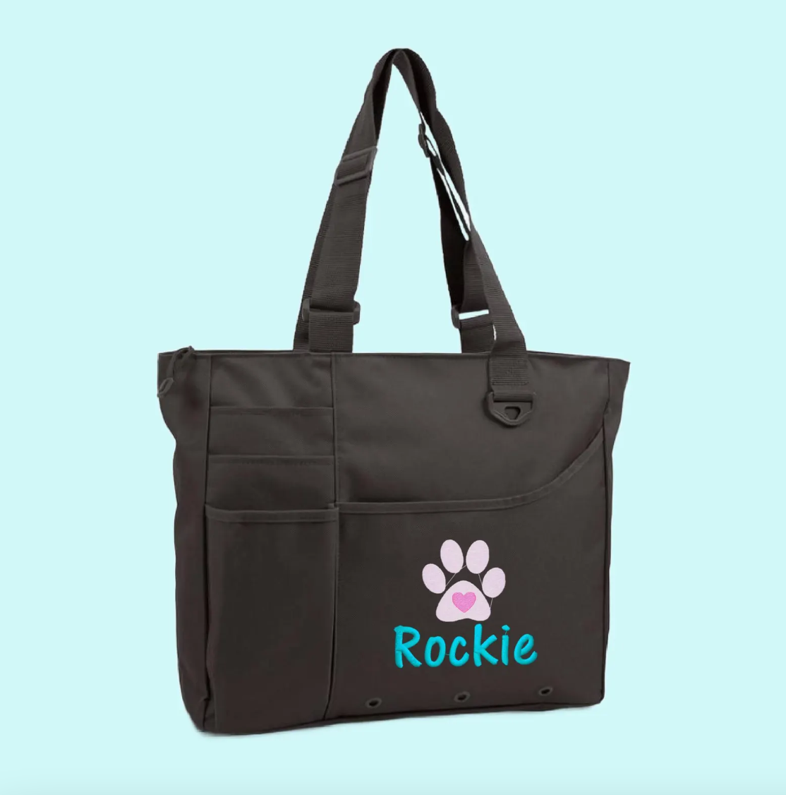 Personalized Embroidered Pet Travel Tote for Dog Park or Show