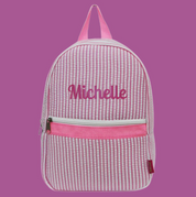 Personalized Seersucker Toddler Backpack