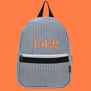 Personalized Seersucker Toddler Backpack