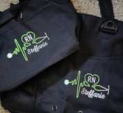 Personalized Nurse Bag with Matching Lunch Tote