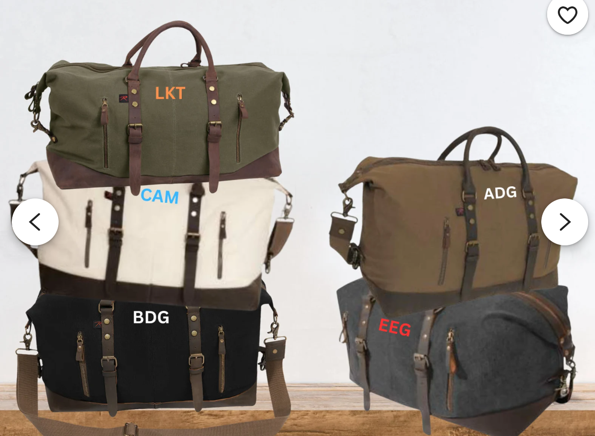 Personalized Coach Bag Duffle