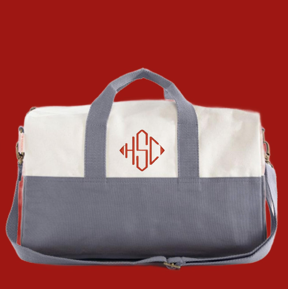 Monogrammed Small Duffle Bag